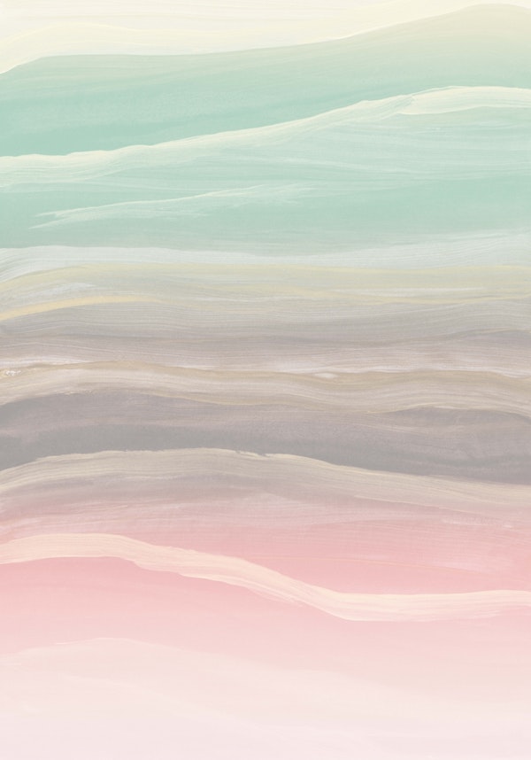Pastel Watercolor Waves 1