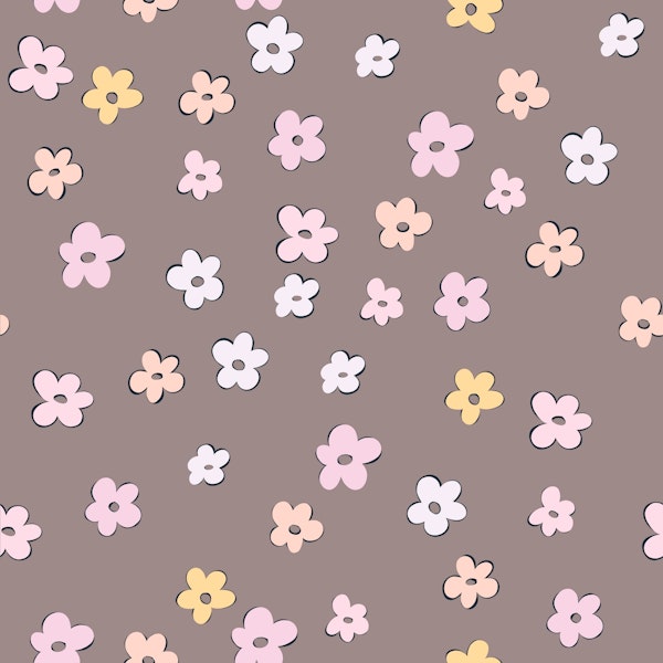 Cute Retro Daisies Pattern 5