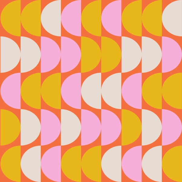 Pink and Yellow Geometric Shapes