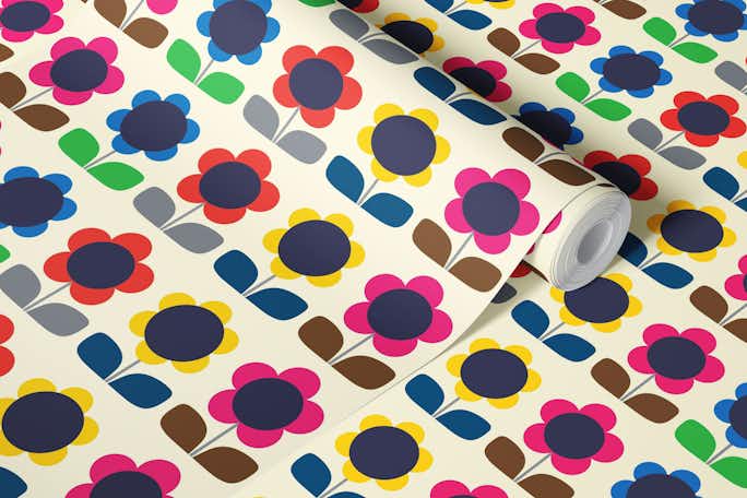 Primary Bloomswallpaper roll
