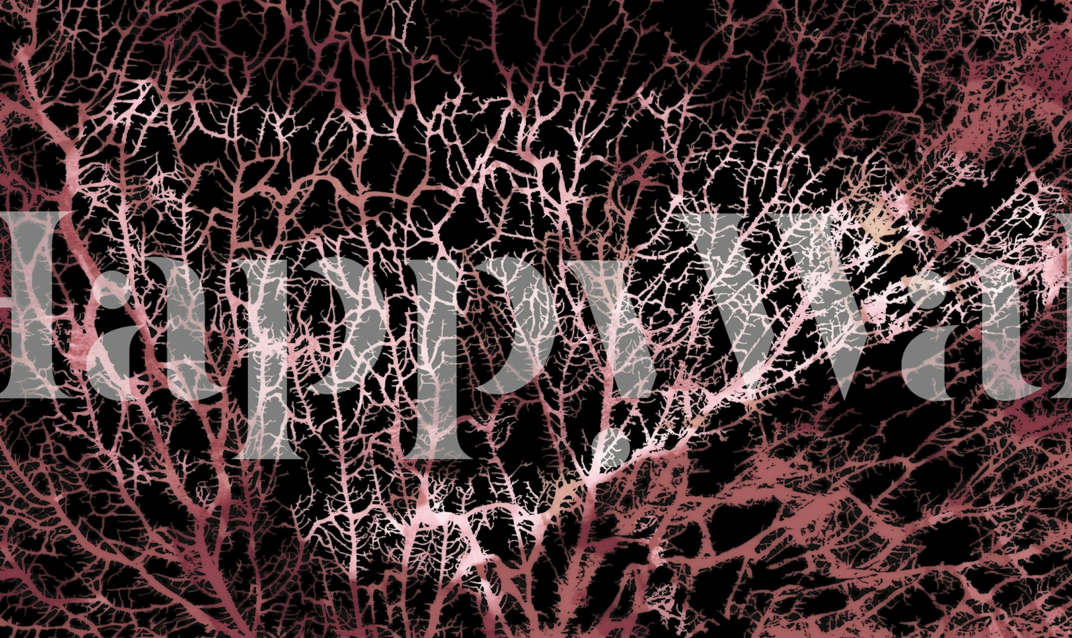 Mystic Neon Earthy Japan Forest Ταπετσαρία σε ένα δωμάτιο