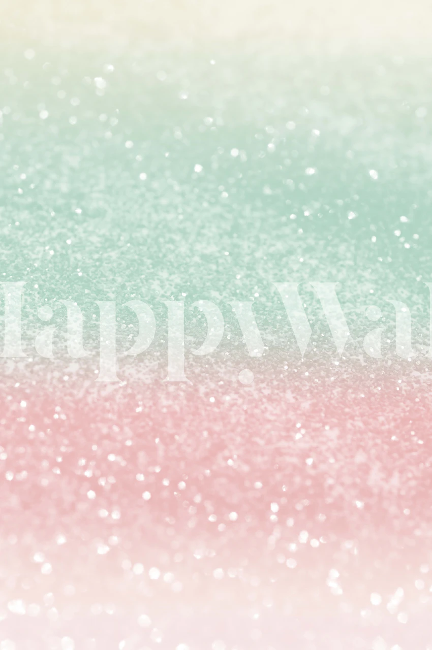 Pastel Summer Glitter behang in een kamer