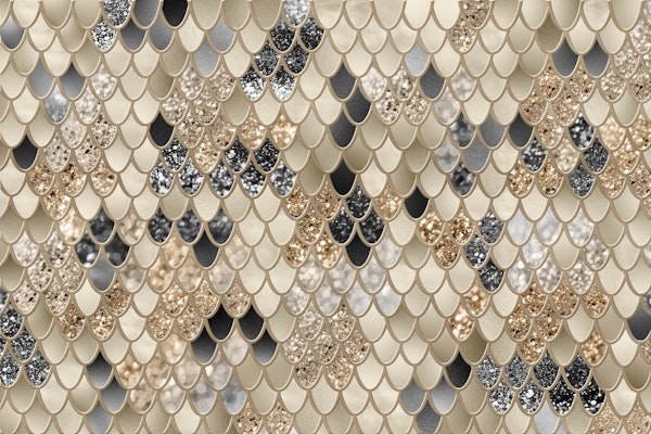 Gold Black Mermaid Scales Glam 2