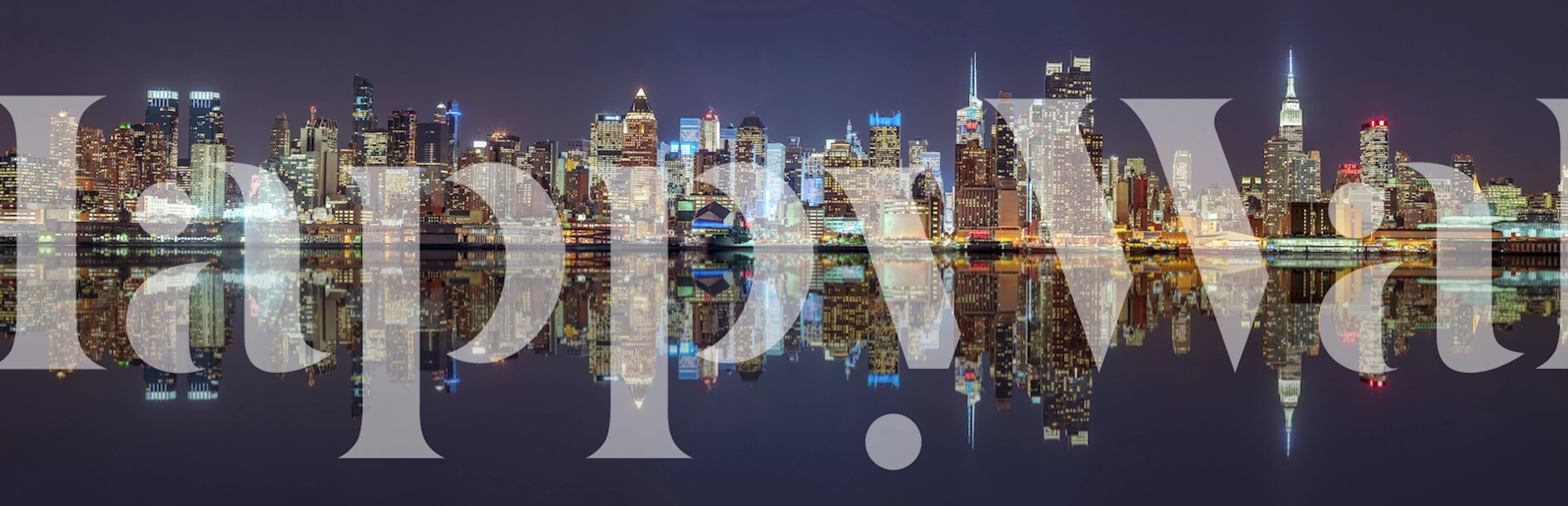 Papel pintado Urban Dreamscape en una habitación moderna