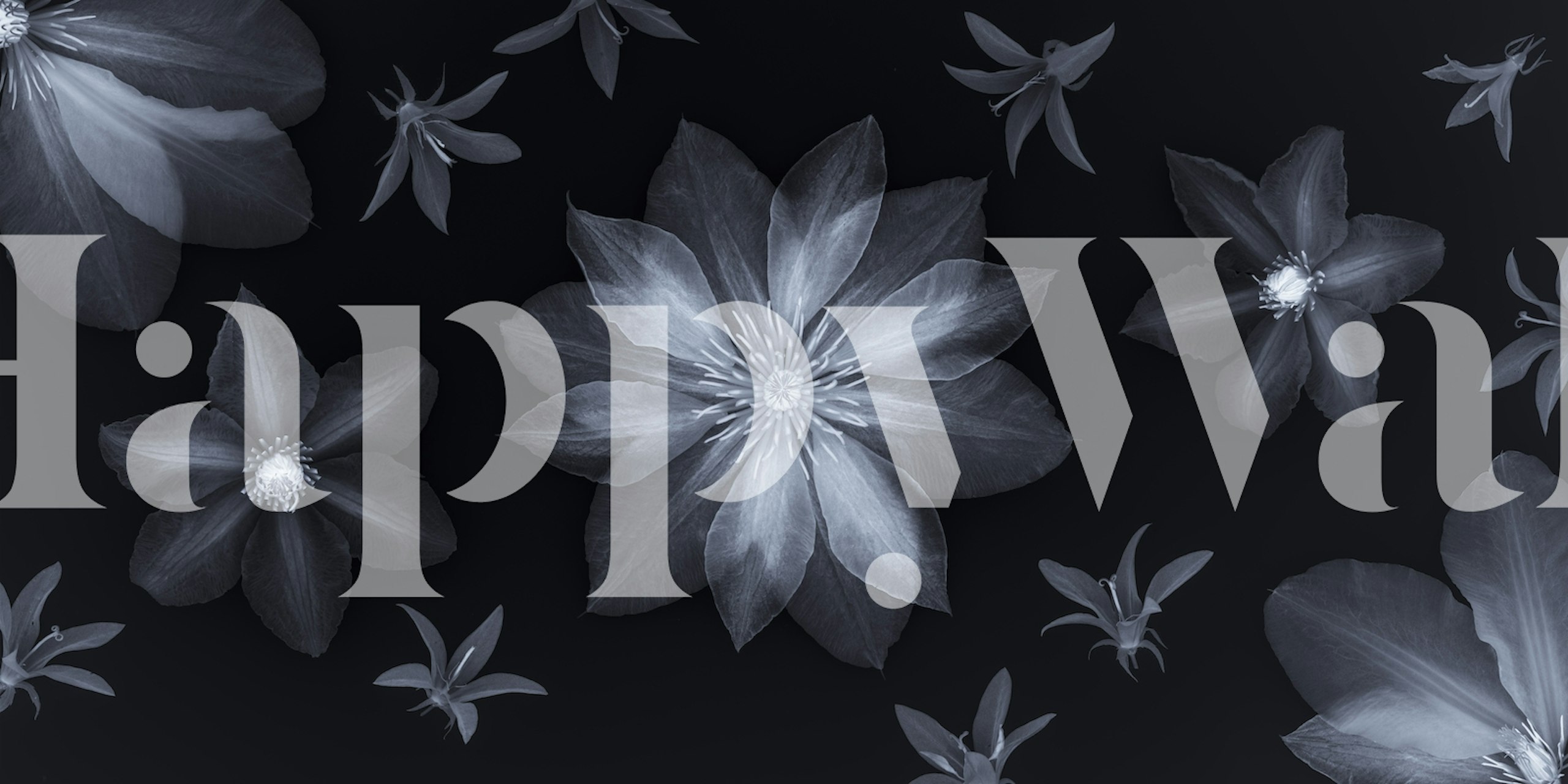 Clematis Chronicles diseño de papel pintado floral