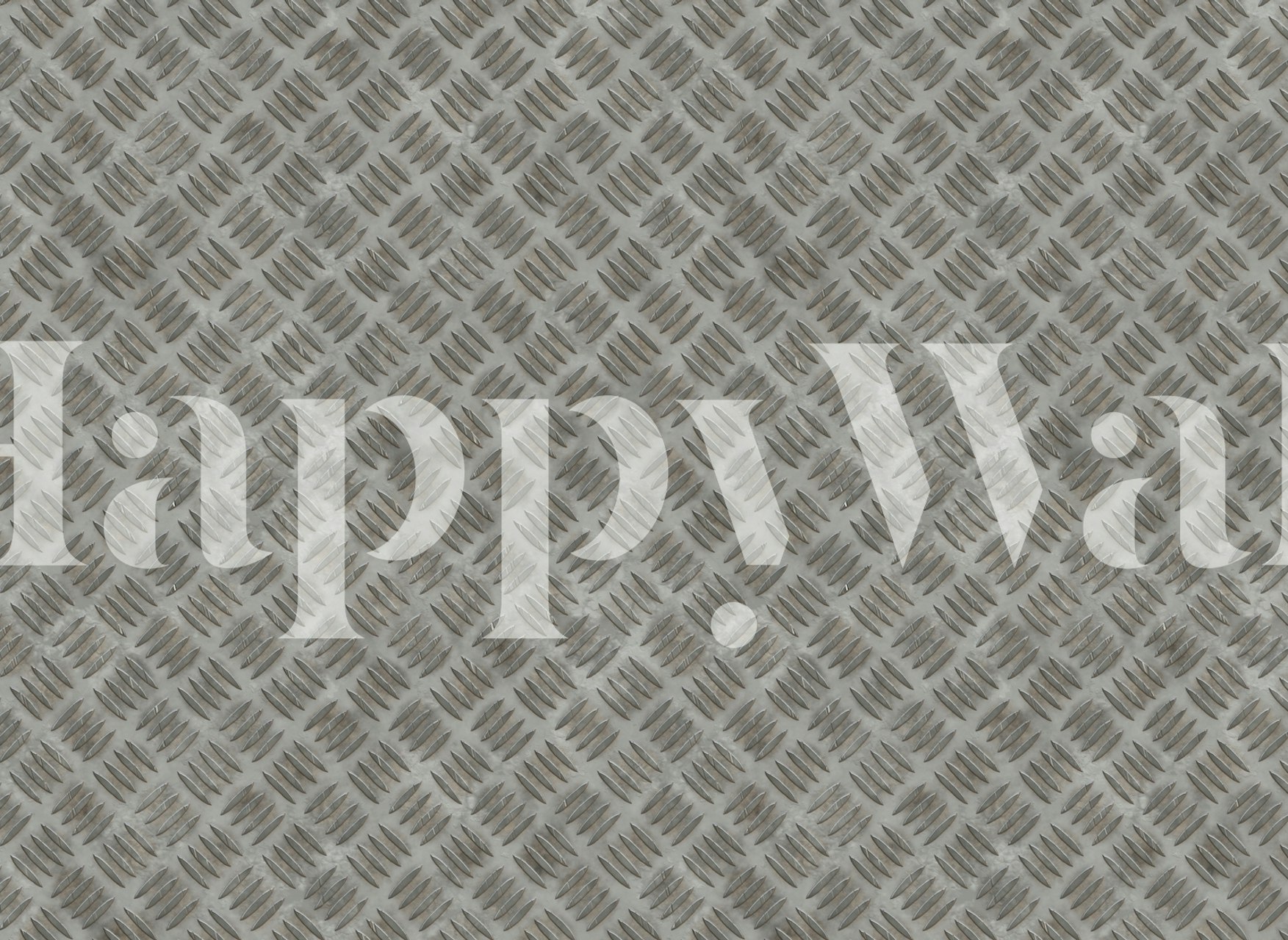 Τοίχο από Worn Diamond Metal Plate με υφή Urban Grit