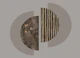 Mid Century Modern Circle Geometry Brown