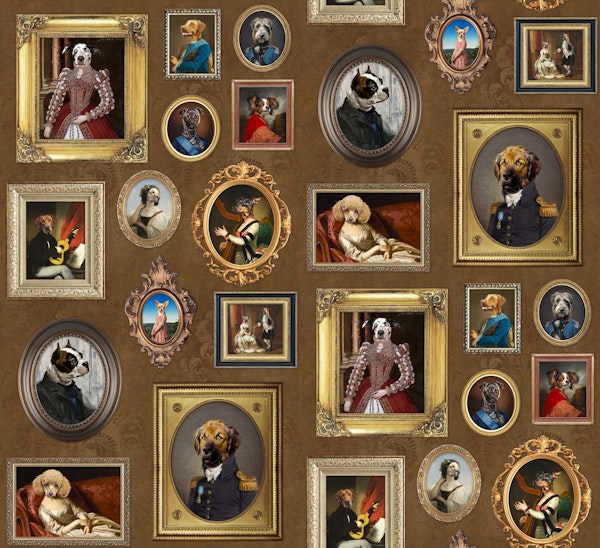 Dog Lovers Portrait Collection in copper