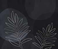 Tropical Foliage Elegance Dark Grey Silver carta da parati