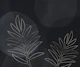 Tropical Foliage Elegance Dark Grey Silver