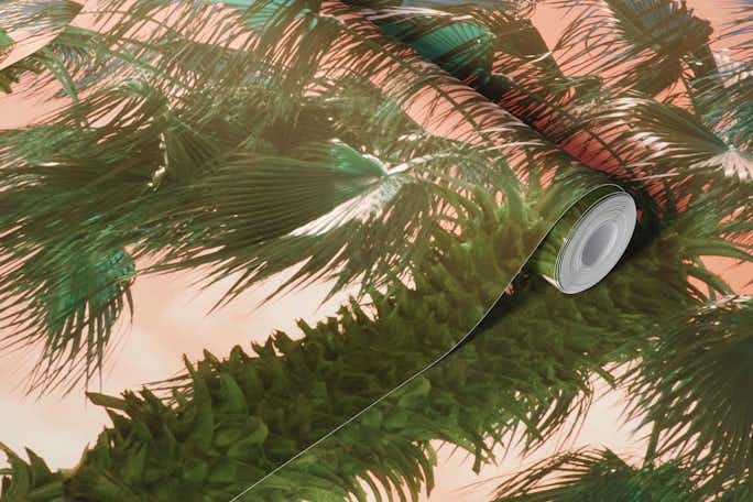 Caribbean Palm Trees Summer Vibes 2wallpaper roll