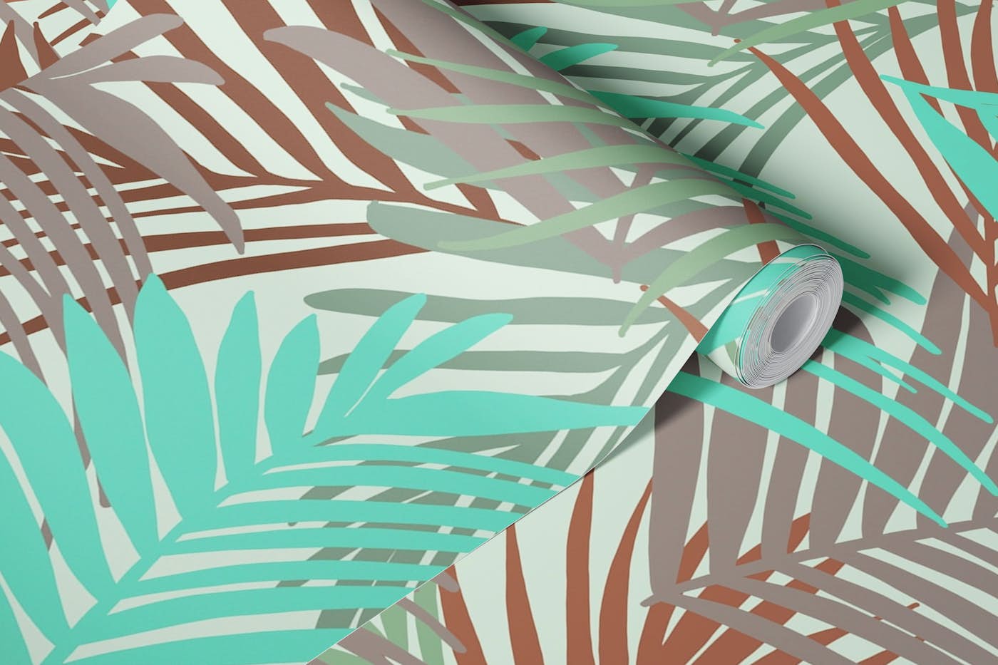 Summer Palm Jungle Pattern 4 wallpaper roll