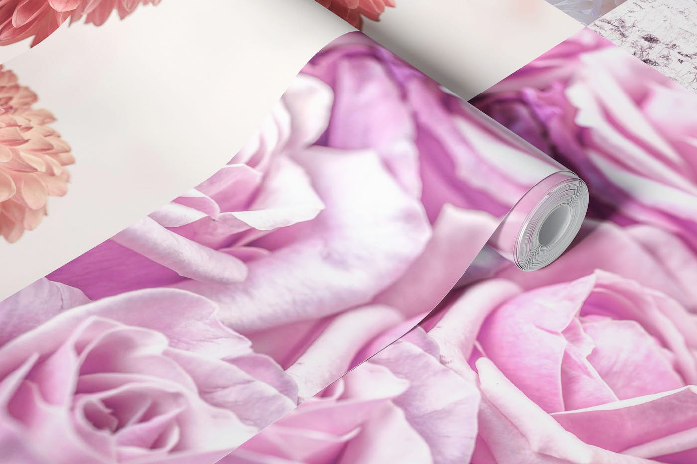 Pink Floral Collection wallpaper roll