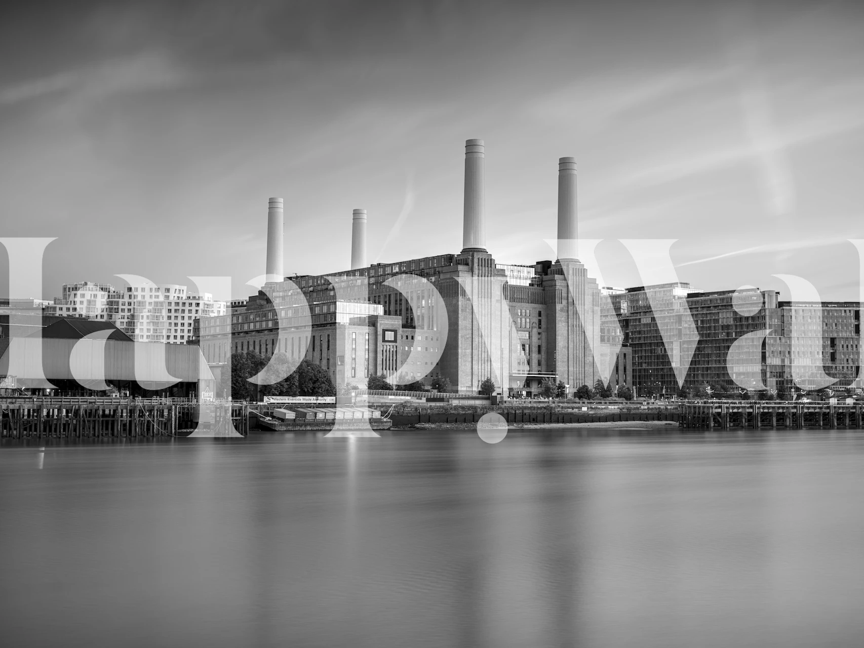 Majestic Battersea Power Station tapetti huoneessa