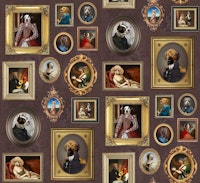 Dog Lovers Portrait Collection in Chocolate wallpaper