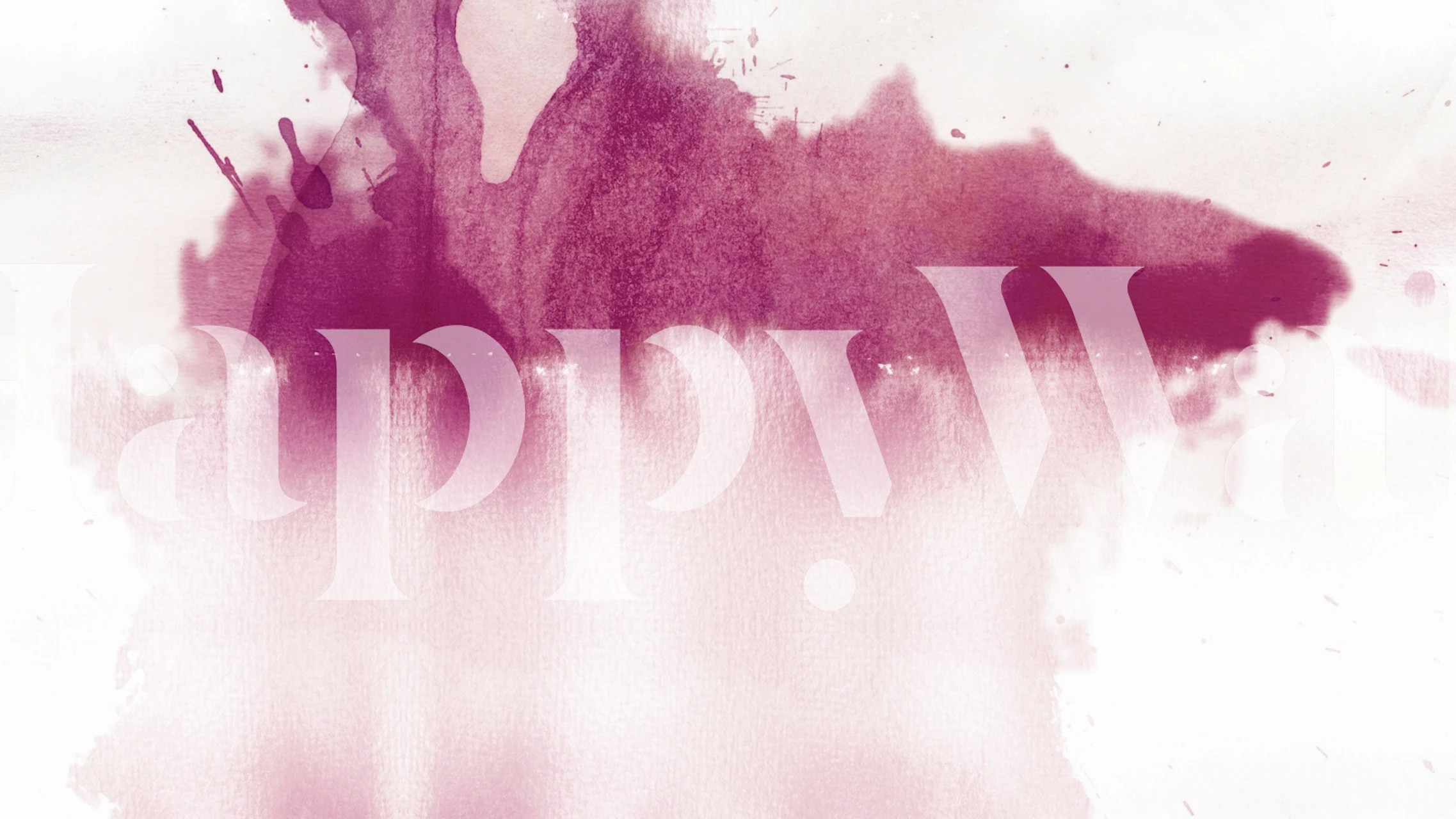 Magenta Rain wallpaper displayed in a room