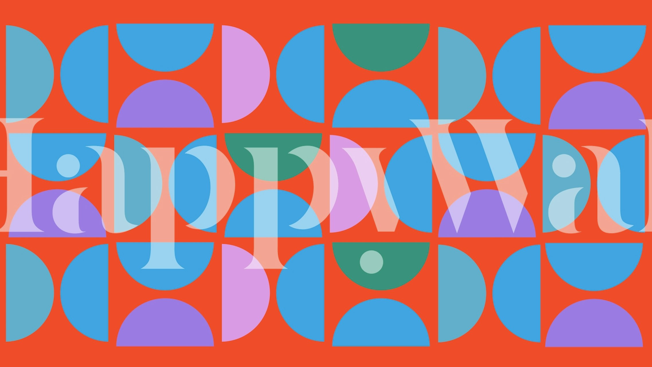 Ταπετσαρία Bauhaus Neon σε μια ρύθμιση δωματίου