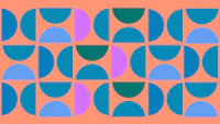 Geometrical Mid-Century Neon carta da parati