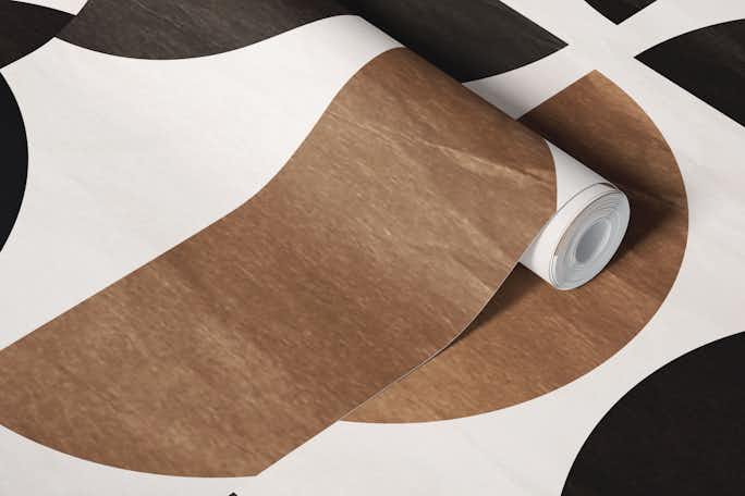 Mid-Century Paper Grungewallpaper roll