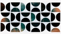 Mid Century Bauhaus Ombre Grunge ταπετσαρία