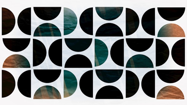 Mid Century Bauhaus Ombre Grunge