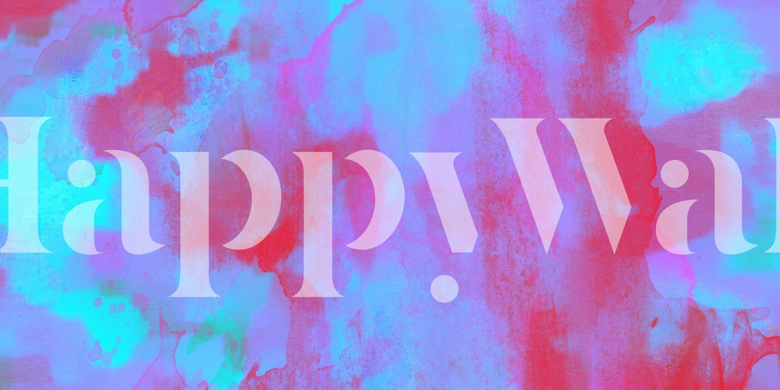 Tapeta Cosmic Coral Cyan w ustawieniu pokoju