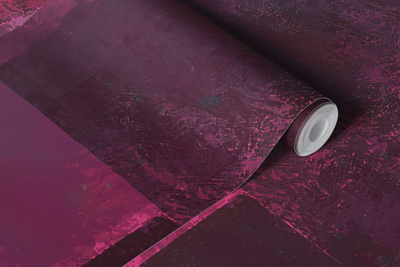 Magenta Bauhaus Circle wallpaper roll