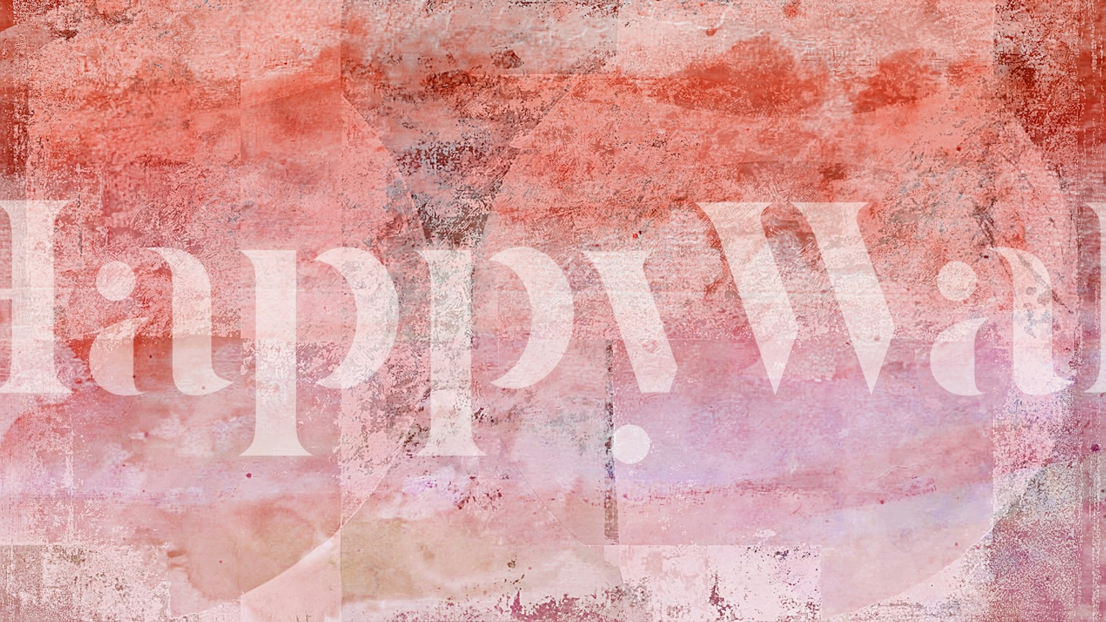 Boho Brushstrokes behang getoond in een kamer