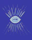 Evil Eye Soft Blue Gold 1