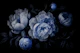 Blue Baroque Night Flowers Garden