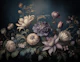 baroque moody bouquet of flowers