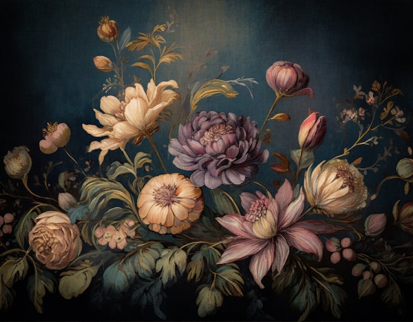 baroque bouquet of flowers