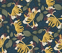 Golden Honeysuckle Trailing Floral papiers peint