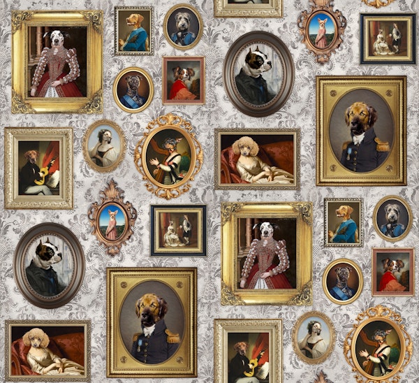 Dog Lovers Portrait Collection in cappuccino