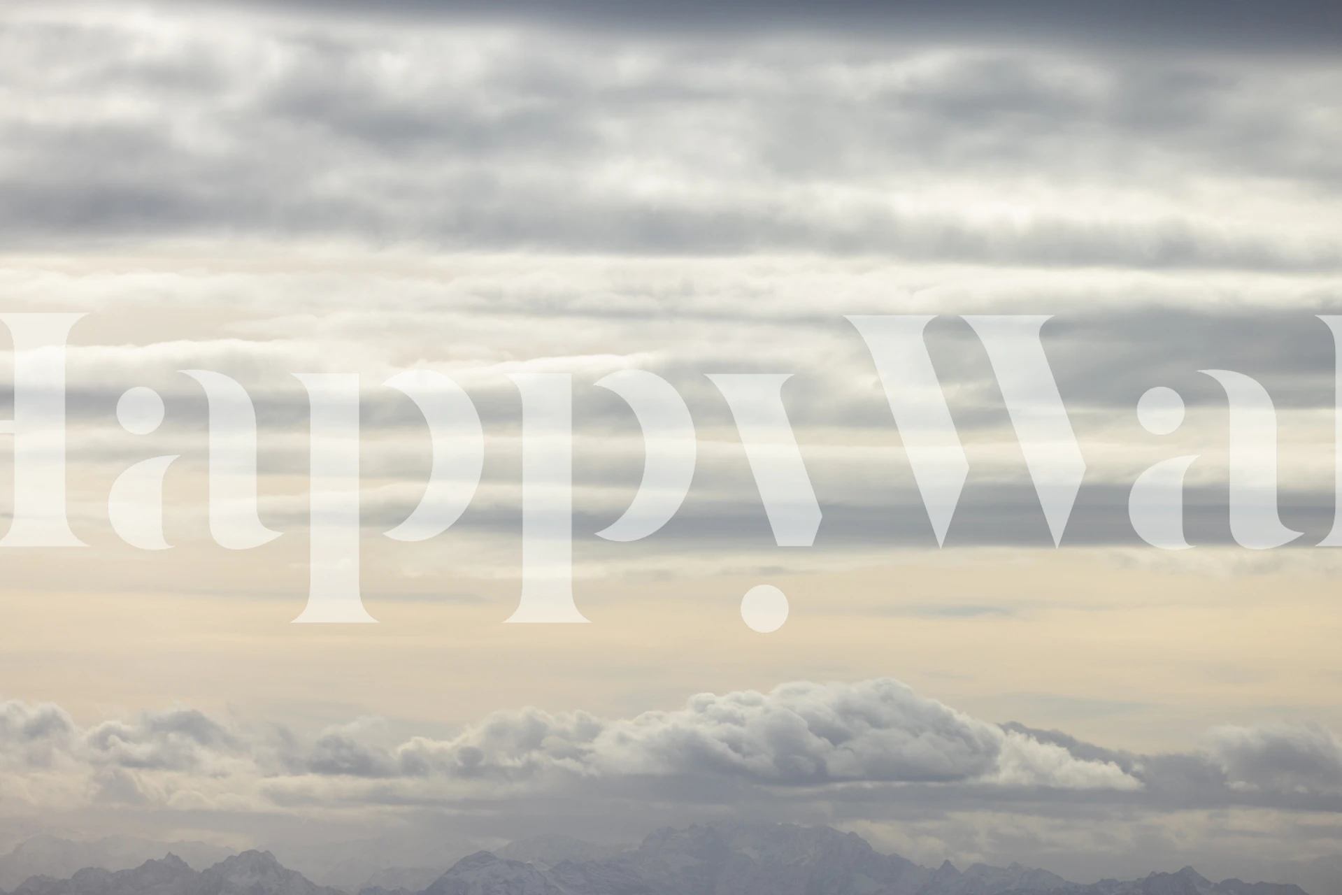 Papel pintado Pastel Sky 2 en un entorno de habitación