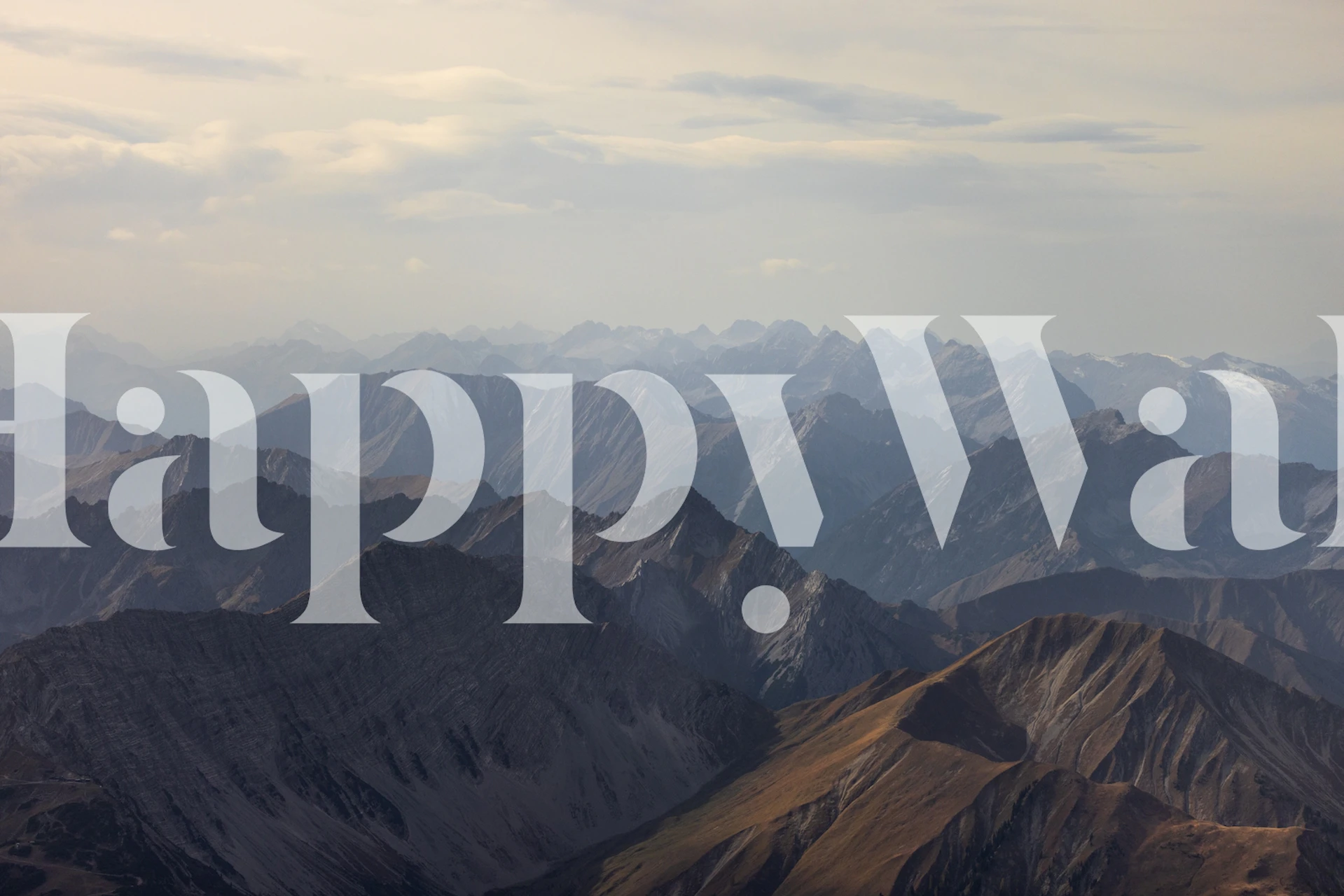 Mountain View 3 wallpaper in a room