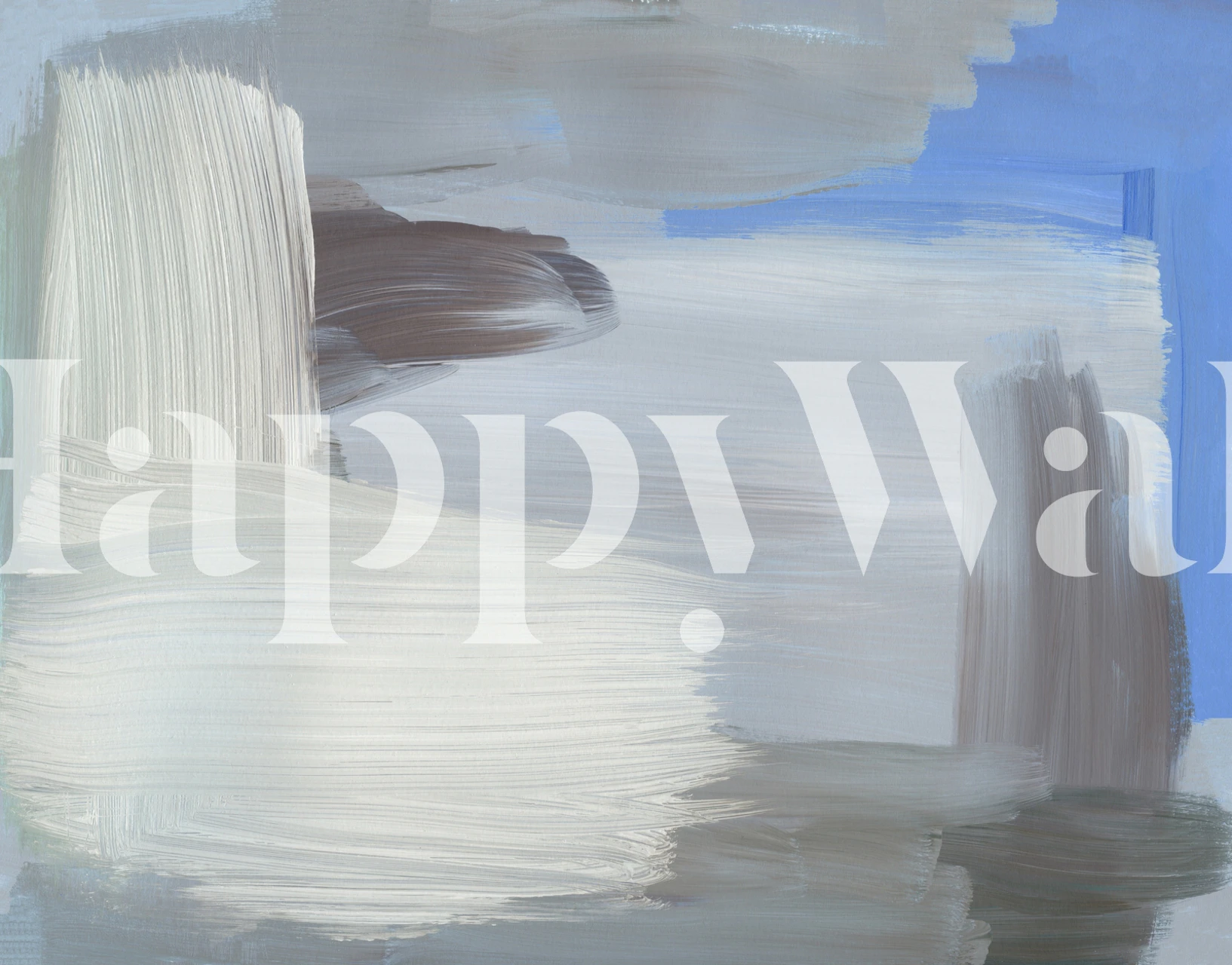 Abstract blue and grey brush stroke wallpaper