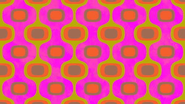 Mid-Century Neon Abstract