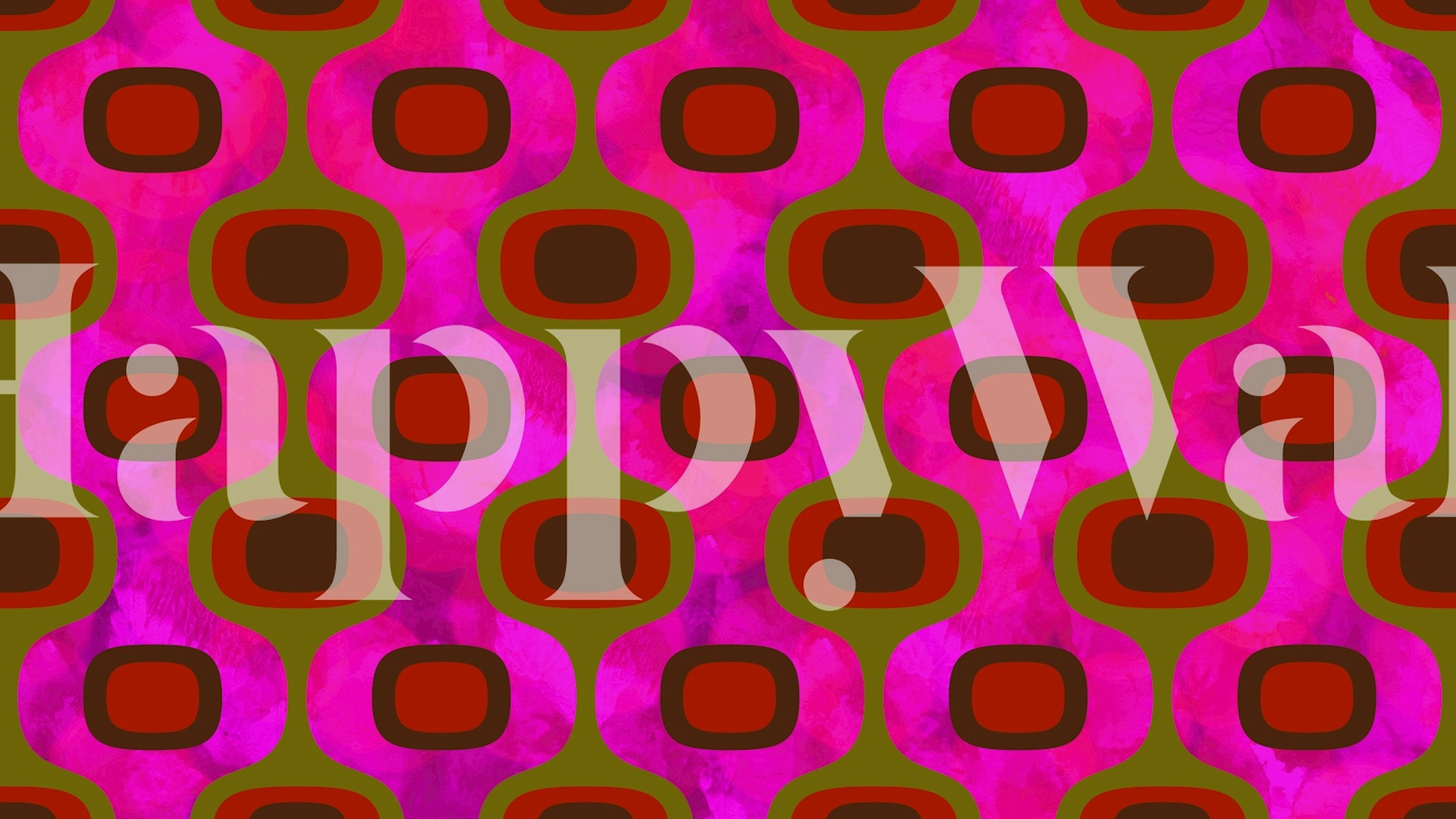 Mid-Century Universe tapet i en rumindstilling