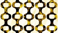 Retro Amber Ornaments wallpaper