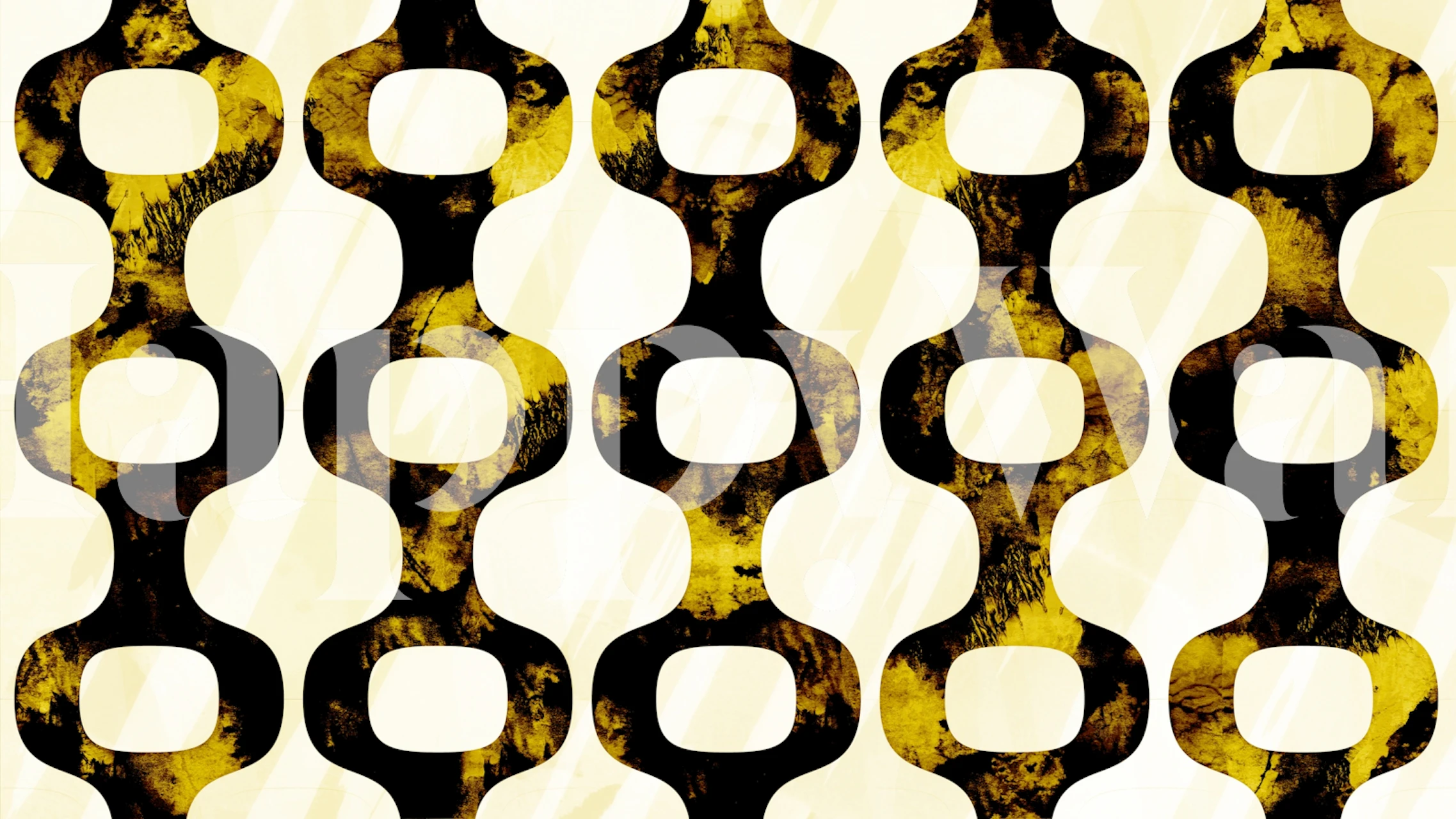 Fototapeta se vzorem Retro Amber Ornaments