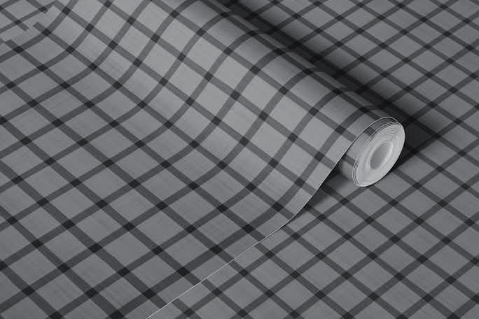 Simple Grey Checker Patternwallpaper roll