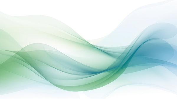 Abstract Dreamy Waves Pastel Green