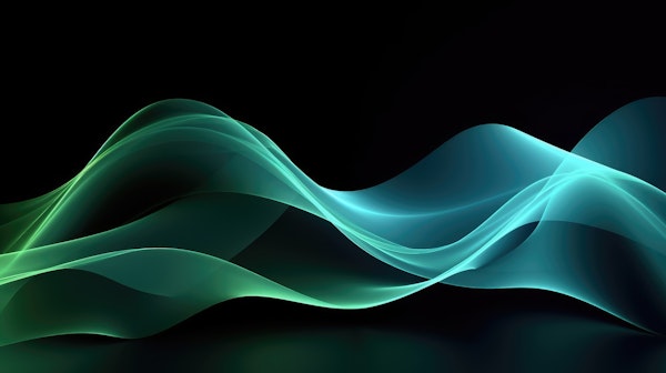 Abstract Dreamy Night Waves