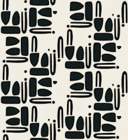 Mid-Century Cutouts Pattern papel de parede