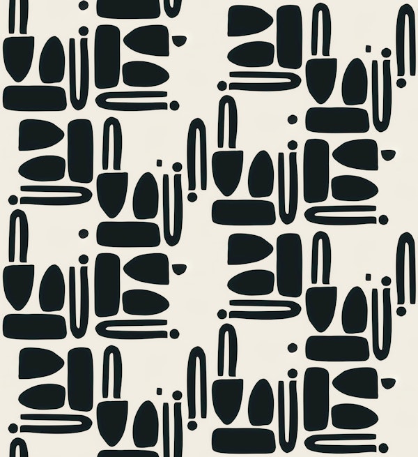 Mid-Century Cutouts Pattern