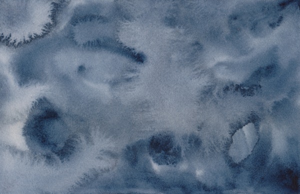 Watercolour Wall in Blue