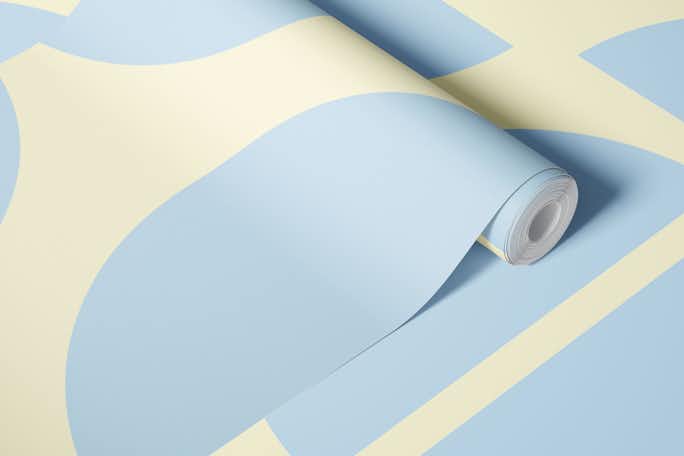 Baby Blue Bauhauswallpaper roll