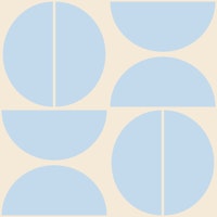 Baby Blue Bauhaus tapete