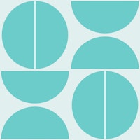 Aqua Retro Geometric Design ταπετσαρία